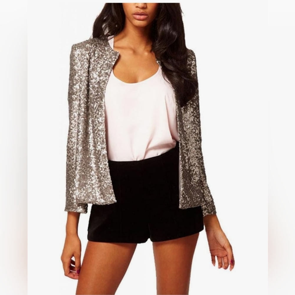 Silver Sequin Jacket